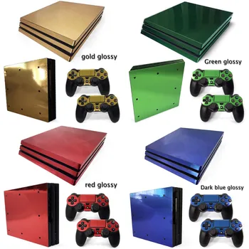 

Gold red grey Green glossy Custom design decal for ps4 pro vinyl decal skin sticker