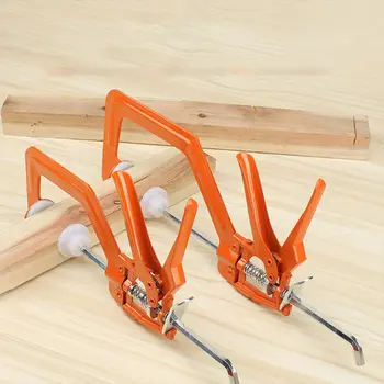 

Lightweight One Hand Ratchet Clamp Grip Clasp Quick Release Holder Quick Clamp Woodworking Fixture Push-pull Fixing C-type Clip
