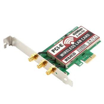 

Dual Band 450Mbps WiFi Wireless PCI-Express Card Desktop Card For Intel CPU For Windows XP/7/8/8.1/10