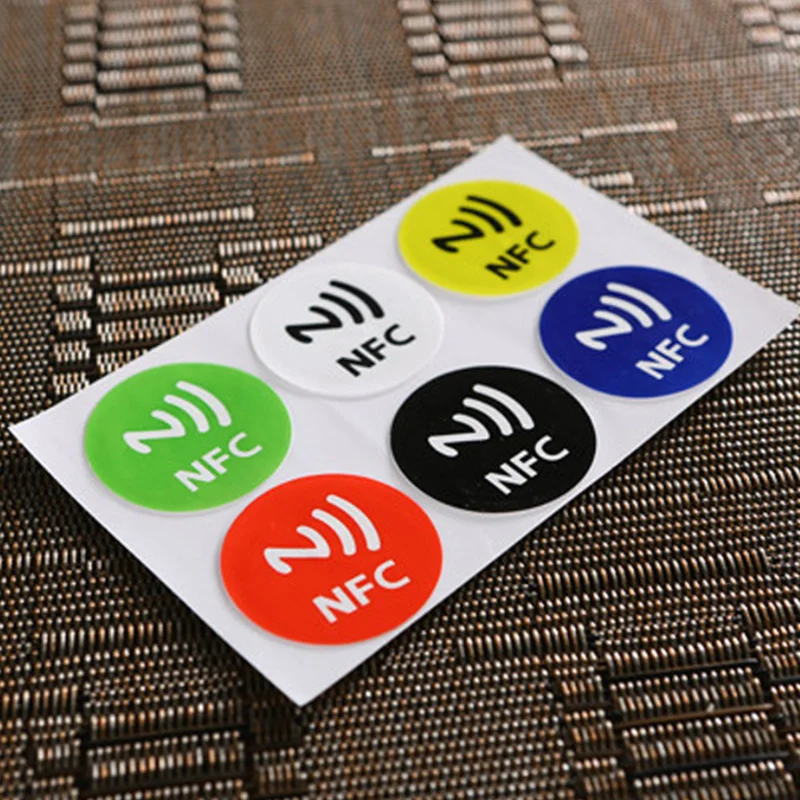 (6 шт./лот) NTAG213 NFC метки клейкая этикетка наклейки универсальная бирка Ntag 213 RFID