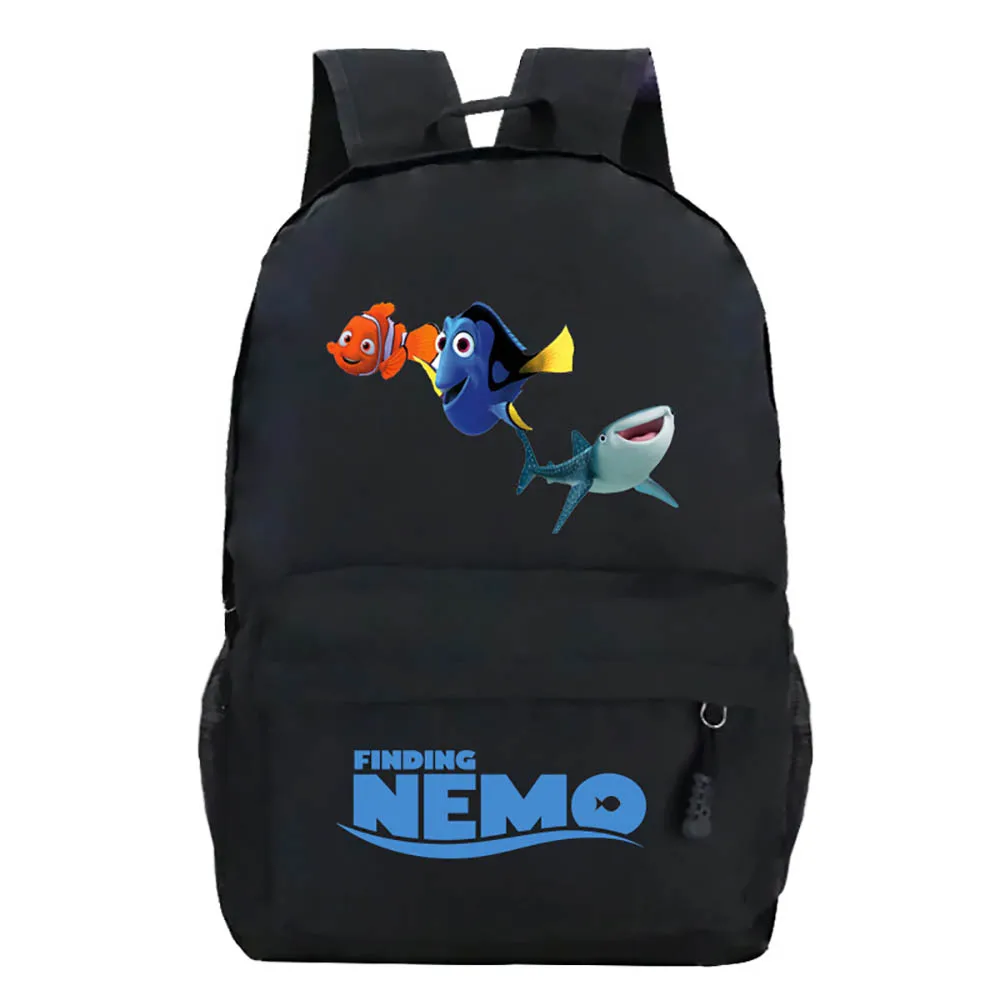 2021 New Disney Finding Nemo Printed School Bag Cartoon Pattern Student Backpack Travel Bag Computer Bag Kid Student School Bags