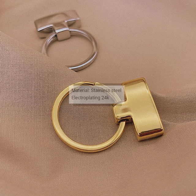 inner width is 15mm, 19mm. 21mm handbag hardware Stainless steel keychain  Key Fob with Split Ring For Wrist Wristlets Tail Clip - AliExpress