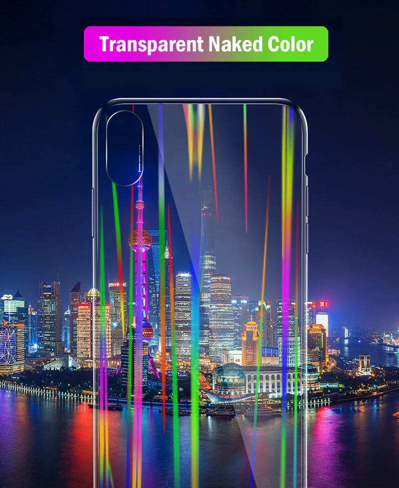 Роскошный прозрачный чехол из закаленного стекла для iPhone X XS XR Max 8 7 6 6S Plus