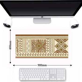 

Anti-slip Retro Style Persian Carpet Mousepad Keyboard Home Large Woven Rug Mouse Pad Office Table Decor Craft Muismat 900*400mm
