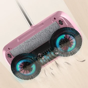 

Factory direct hand push sweeper household broom dustpan mop all-in-one gift mop sweeper without dead corner cleaning mop