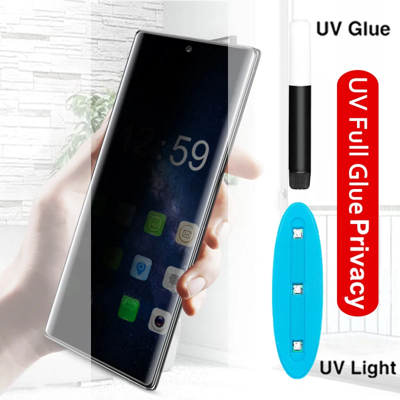 100D Full Liquid Glue UV Privacy Screen Protector For Samsung Galaxy