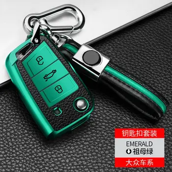 

1Pcs 3 Button Full Sealed TPU Car Key Protect Case Cover For Volkswagen VW Golf 7 MK7