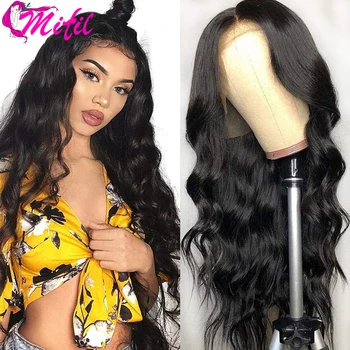 

Mifil Human Hair Wigs Body Wave Lace Frontal Wigs For Black Women Unprocessed Hair Pre Plucked Natural Hairlind Natural Color