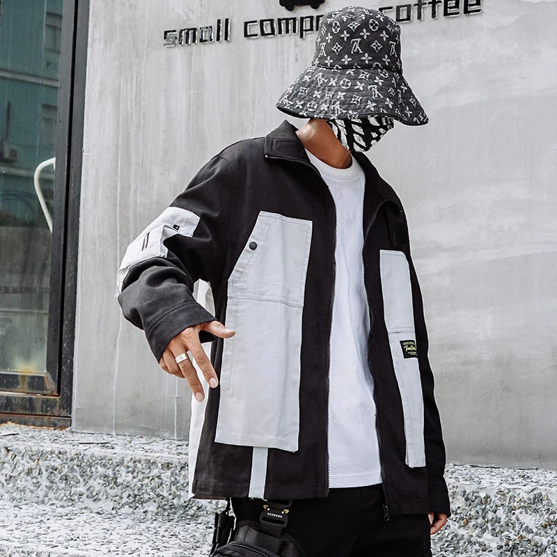 70% OFF 2020 New Japanese Original Casual Jacket Men's Loose Large Size Jacket National Tide Stitching Cotton Denim Jacket Men 5XL