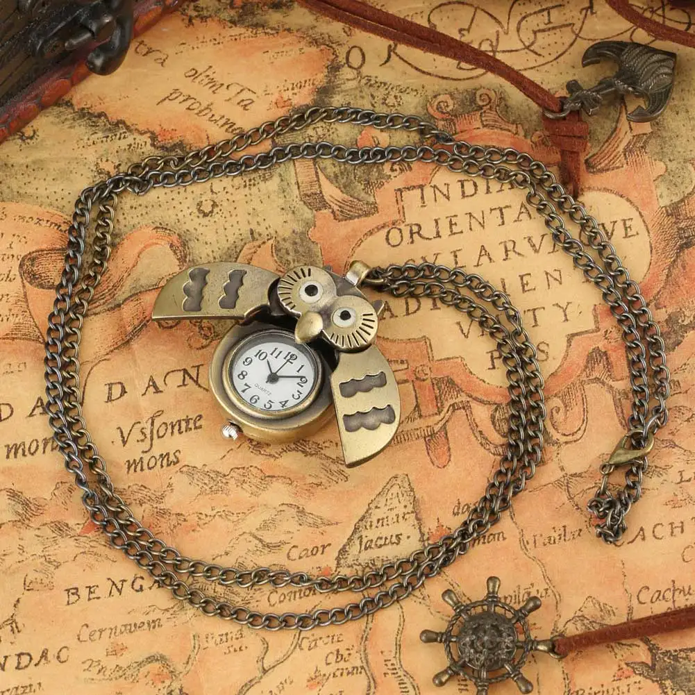 Сова кварцевые карманные часы мужские металлические zakhorloge ожерелье, подвеска, цепочка часы женские рождественские подарки для детей montre