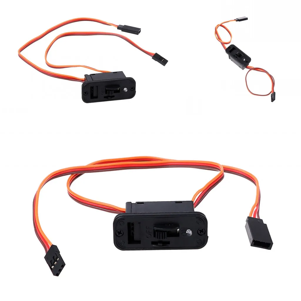 2019 New 1PC Plastic Heavy Duty RC Switch With LED Display JR RC On Off Connectors Accessory For Receiver RC Accessories