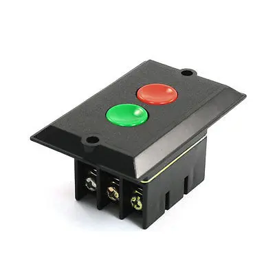 

6-Pin SPST 2-Phase Locking Electromagnetic Switch Black 380V 5A KAO-5B
