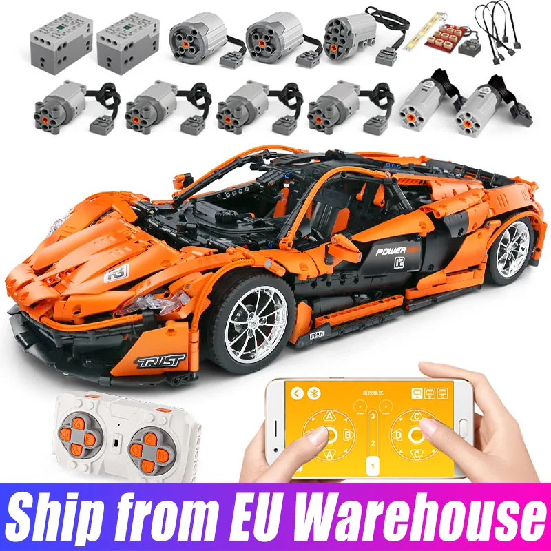 Форма King 13090 MOC Technic The McLarens P1 Модель гоночного автомобиля Hypercar строительные блоки