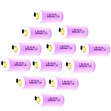 Good for tools batteries 15PCS/LOT Sub C SC 1.2V 3000mAh Ni-Cd Ni Cd Rechargeable Battery Batteries PINK color Free shipping