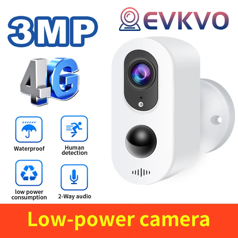 3 Мп HD IP-камера 4G Sim-карта водонепроницаемая аккумуляторная батарея 1080P