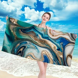 New Superfine Fiber  Sand Free Quick Dry Beach Towel Bath Summer Swimming Fitness Yoga Bath Towels Pattern Sport Pool Yoga