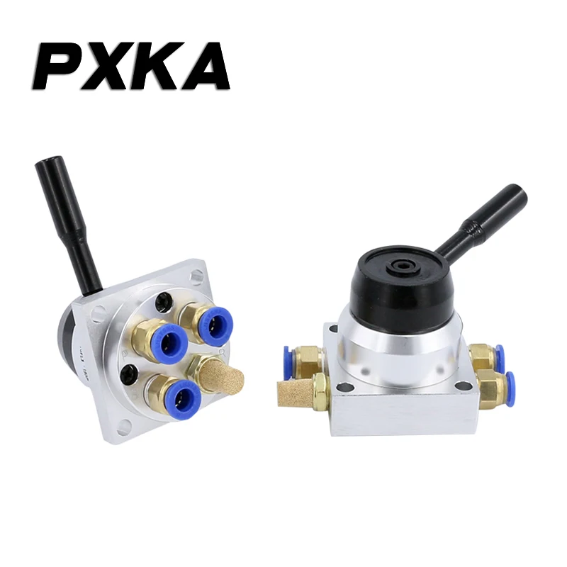 Free shipping Pneumatic manual valve manual rotary valve K34R6-8D/K34R6-8L manual valve cylinder control valve 3-position 4-way
