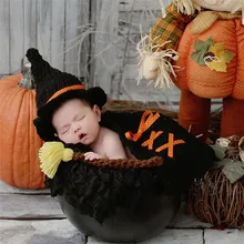 Costume de dessin animé pour enfants, Costume de photographie au Crochet fait à la main, Costume de bébé, 1 ensemble
