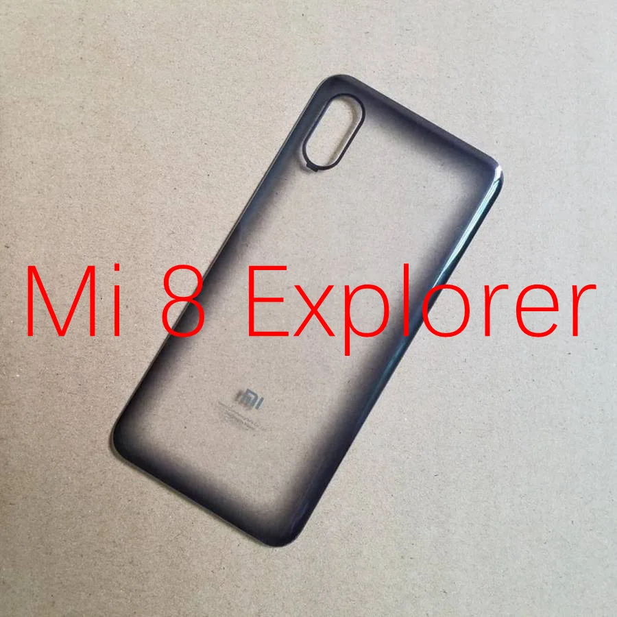 Mi8 Explorer Edition Для Xiaomi Mi 8 крышка батареи Задняя стеклянная задняя дверь корпус чехол для Xiaomi Mi 8 SE крышка батареи 8SE 8 Lite Explorer Pro замена - Цвет: Mi8 Explorer Edition