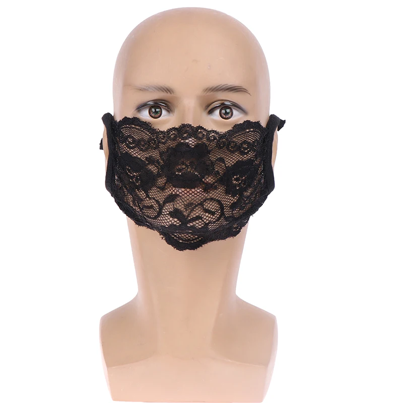 Хлопковые Кружевные маски для лица, респиратор для защиты от пыли PM2.5