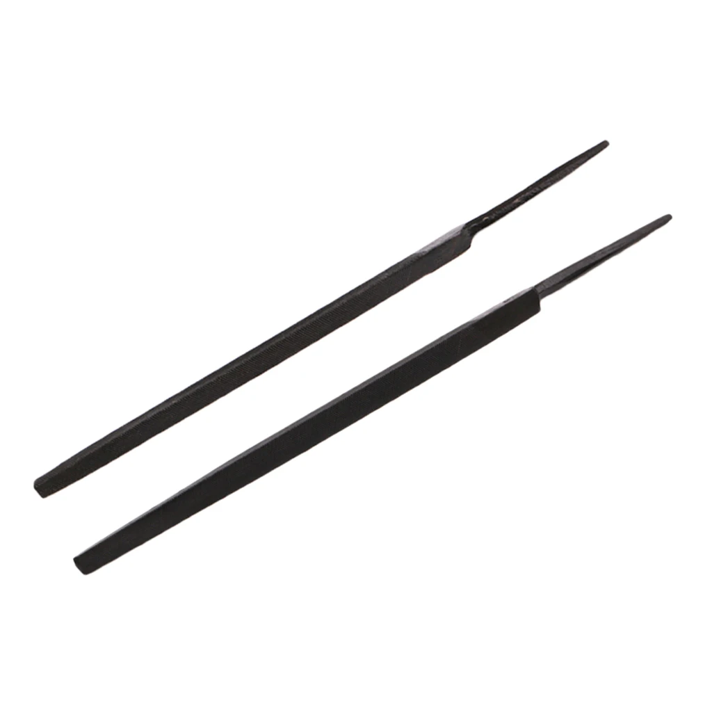 2pcs Guitar Fret Crowning Luthier File Triangular File for String Instrument