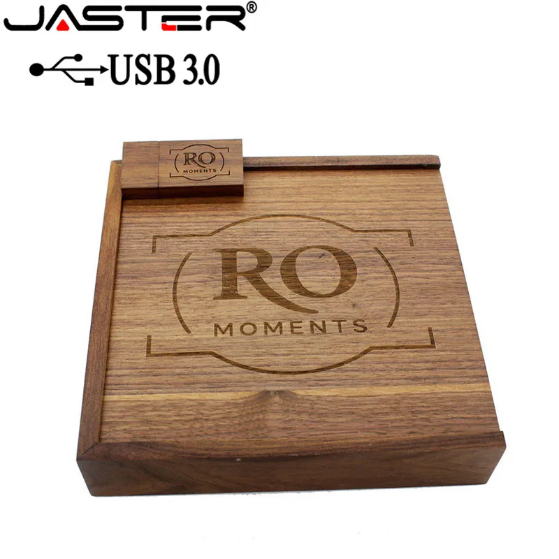  JASTER USB 3.0 Wooden Photo Album usb+Box usb flash drive Pendrive 4GB 16GB 32GB 64GB photographyWe