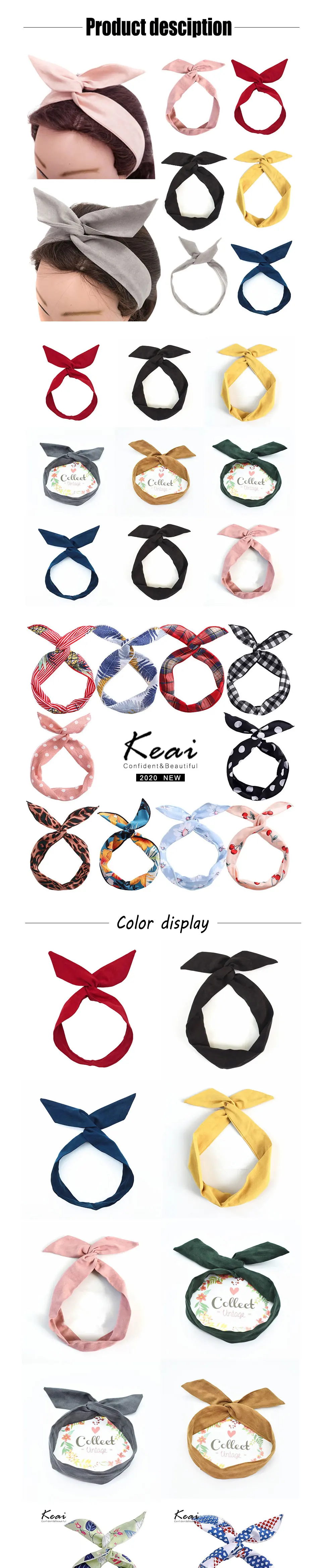 Hairclip Suede Solid Color Bunny Ear Ribbon Womens Designer Headband Print Hair Ties Twist Hairband Metal Wire Scarf Hair Accessories hair clips for women