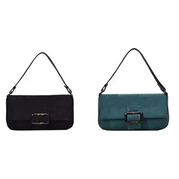 

Retro Matte Ladies Handbag Autumn Winter Corduroy Shoulder Small Square Bag Fashion Women Messenger Crossbody Bag Shopping Tote