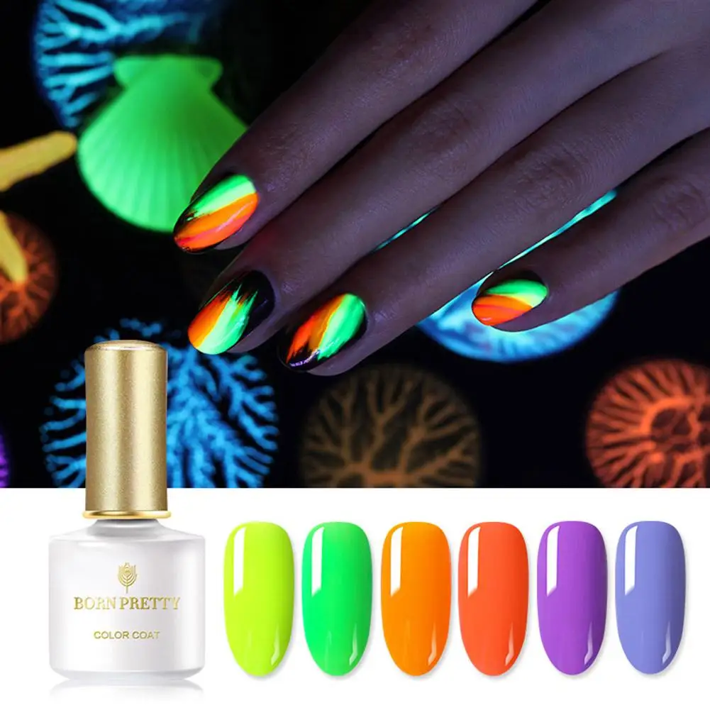 BORN PRETTY Candy лак для ногтей Светящаяся Краска Лак для ногтей флуоресцентный фототерапия лак для ногтей гель для маникюра Декор