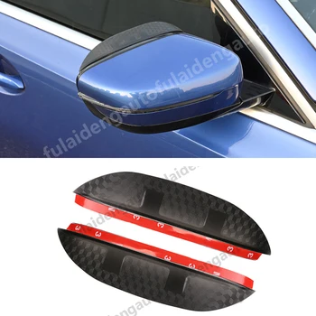 

2pcs Carbon fiber ABS Rearview mirror rain eyebrow Rain Snow Shield Guard For BMW 3 Series G20 2019-2020 Car Accessories