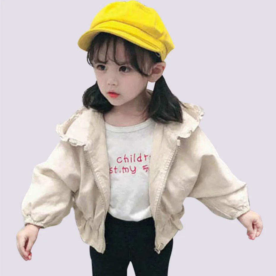 Kids Jacket Girls Patchwork Hooded For Fashion Ruffle Outerwear Autumn Casual Baby Clothes Christmas |