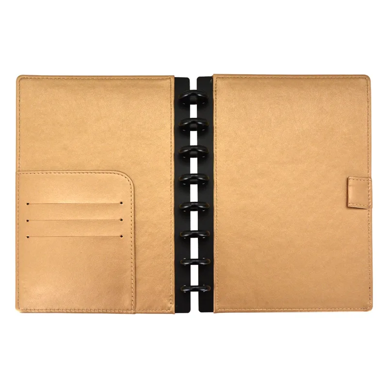 Capa de Caderno de Couro com Buraco de Cogumelo Capa de Folhas Soltas Cadernos e Revistas Pasta de Disco Cadernos e Planejadores Pasta de Anel - Imagem 6