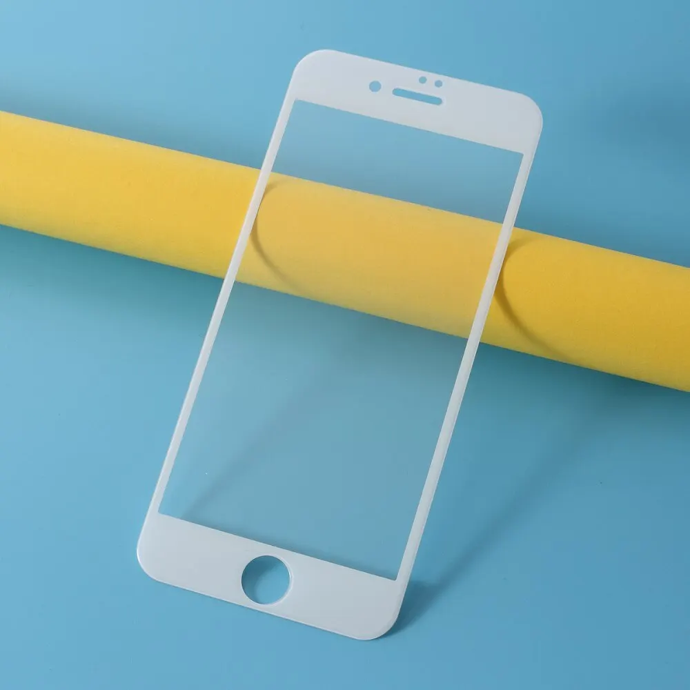 Защитное стекло/плёнка (переднее) для iPhone SE (2-Gen) - белый | Мобильные телефоны и