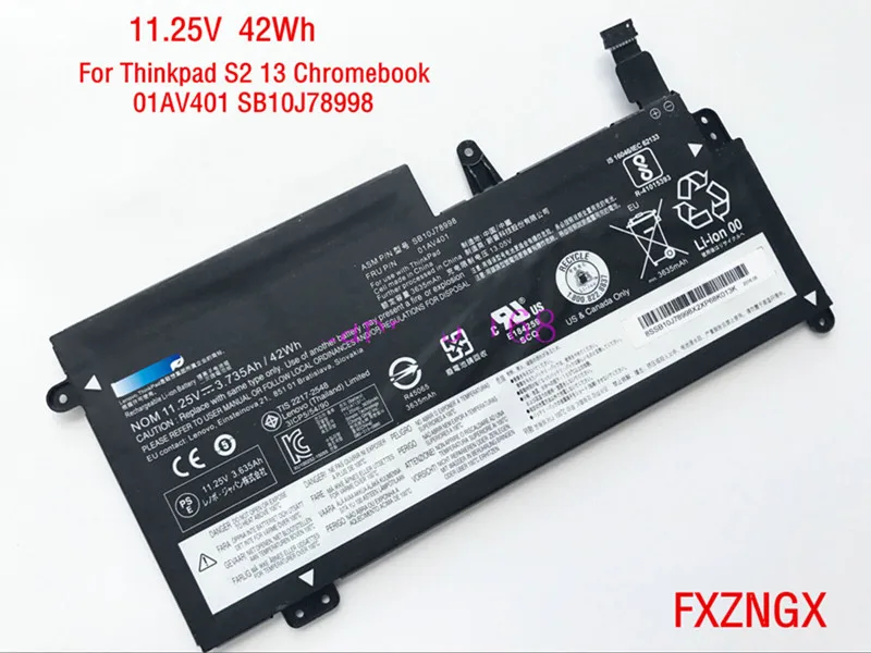 Аккумулятор 42Wh 01AV401 SB10J78998 для Lenovo ThinkPad S2 13 Chromebook | Электроника
