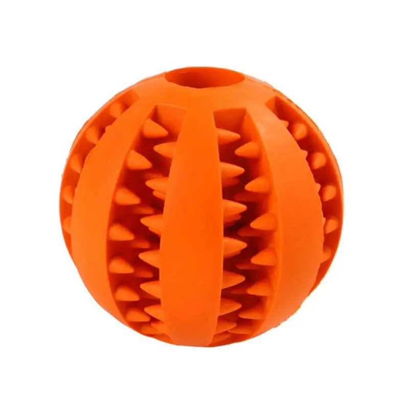 small size Игрушки для собак, игрушки для собак, кошек, эластичность, чистка зубов, интерактивный для щенков, жевательная игрушка, еда, очень жесткий резиновый мяч - Цвет: small size