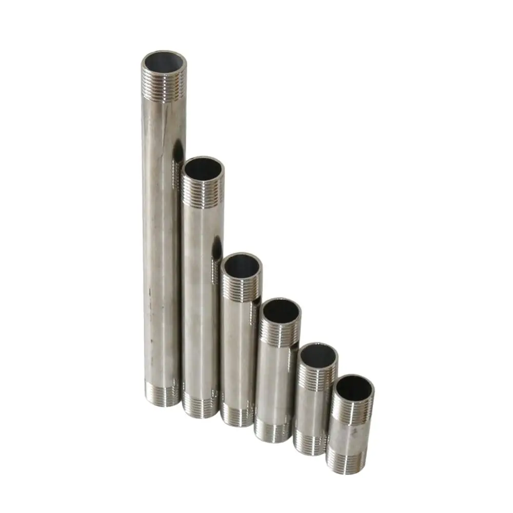 Nipplo In Acciaio Inox 304 1" BSP Maschio-Maschio Per Tubi, Raccordo Diritto Per Collegare Tubi Della Stessa Misura, Resistente E Anti-Ruggine