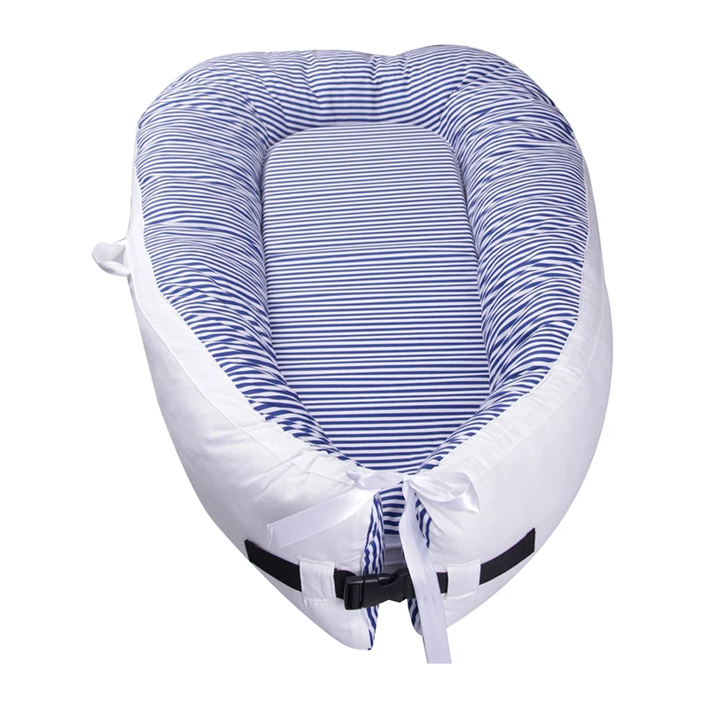 80*50*10 см детская кровать-гнездо переносная люлька для путешествий детская хлопковая Колыбель для новорожденных Детская кроватка бампер детское гнездо - Цвет: 4