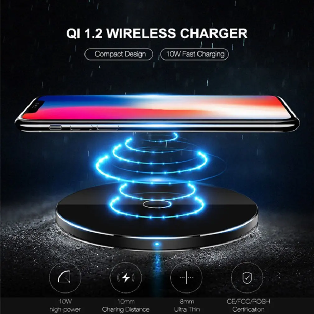 7.5W Wireless Charger For iPhone X 8 plus XR XS Fast Wireless Charging for Samsung S8 S9 plus Note9 USB Charger Pad
