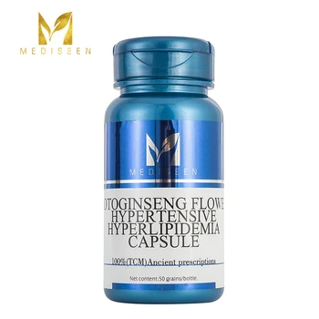 

Mediseen Notoginseng flower Hypertensive hyperlipidemia capsule, Cure Obesity syndrome, yellow and red urine,Hyperlipemia, 50pcs