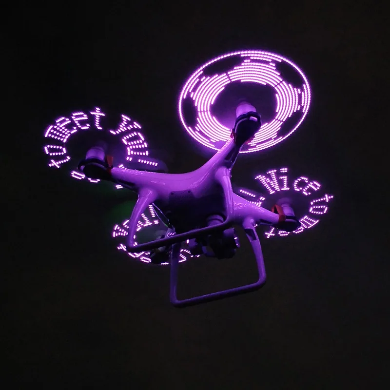 

Night Fly LED Propellers 9450S Propeller Text Programmable LED Flash Propellers for DJI Phantom 4/4 Advanced/4 Pro/4 Pro +