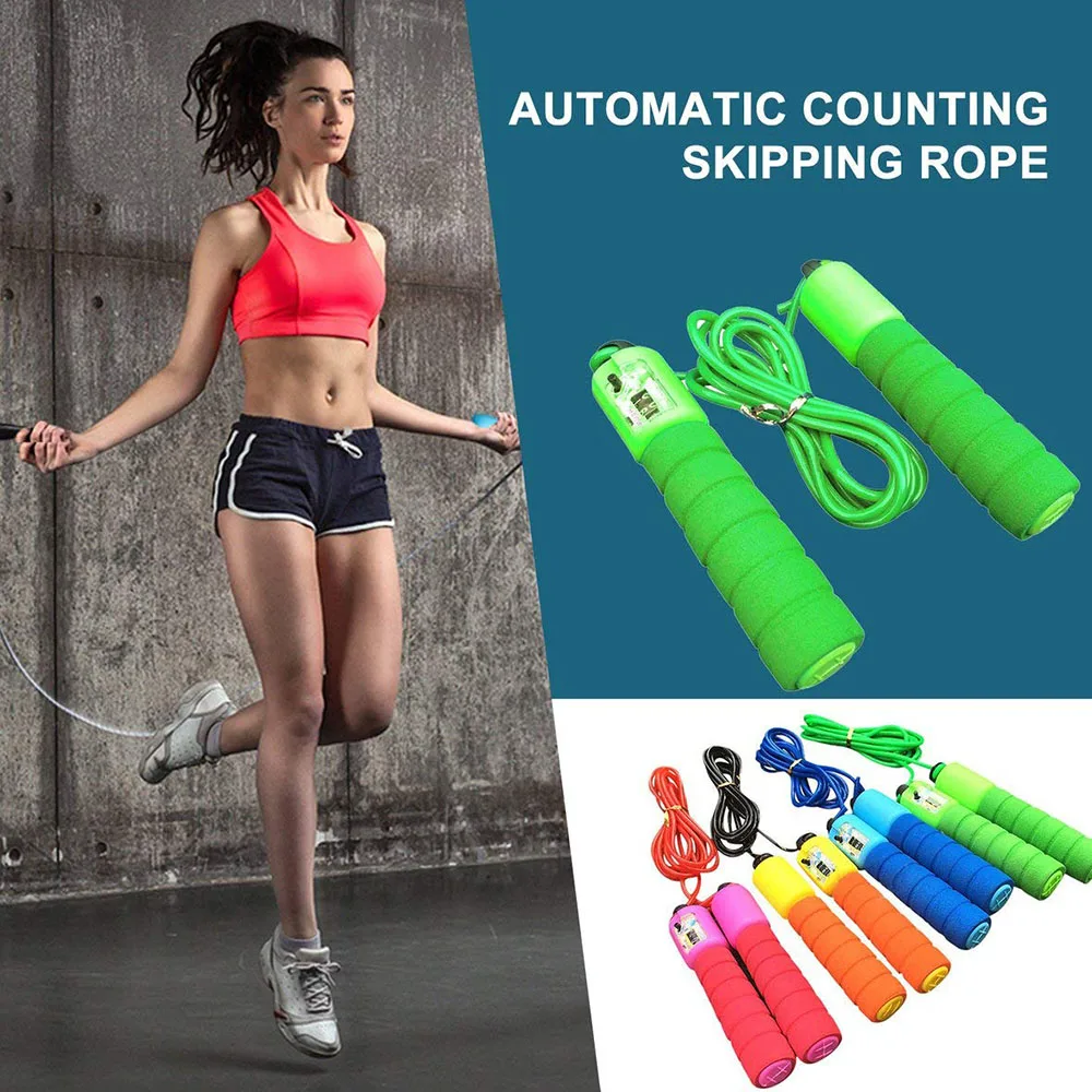 Jump Ropes with Counter Sports Fitness Adjustable Fast Speed Counting Jump Skip Rope Skipping Wire For Fitness Speed Training