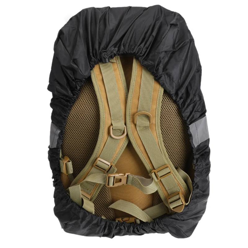 

20L 35L 45L Waterproof Anti-UV Night Reflective Tactical Outdoor Mountaineering Black Orange Dark Blue Backpack Rain Cover