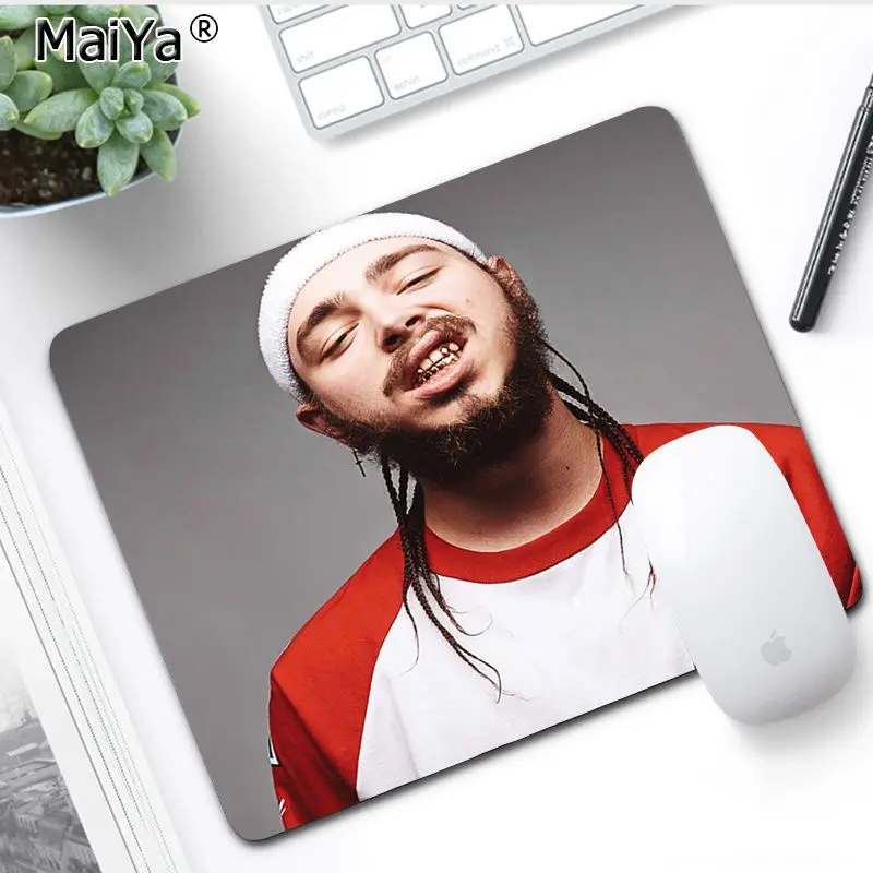 No LockEdge 18x22cm MaiYa красивый аниме Post Malone геймер скорость мыши розничная маленький резиновый коврик для мыши большой коврик для мыши ПК компьютерный коврик - Цвет: No LockEdge 18x22cm