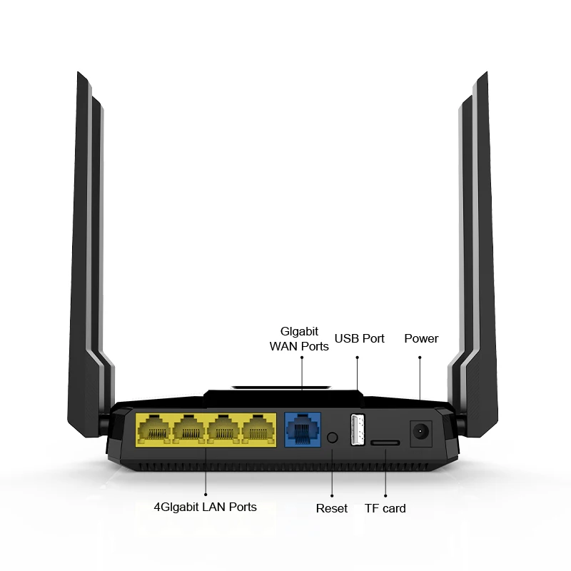

1200Mbps Wireless Wifi Router Dual band Wifi Reapter Extender 1*WAN 4*LAN Gigabit USB Ports English Firmware Wider Coverage ZBT