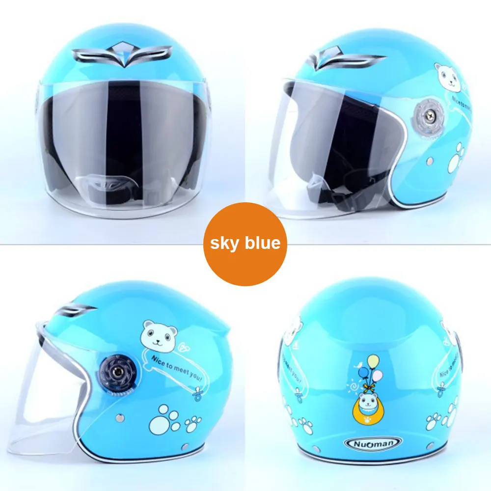 Motorcycle Helmet Kids Motorcycle Helmet Creativity Craniacea Riding Crashworthy Children Visors Cute