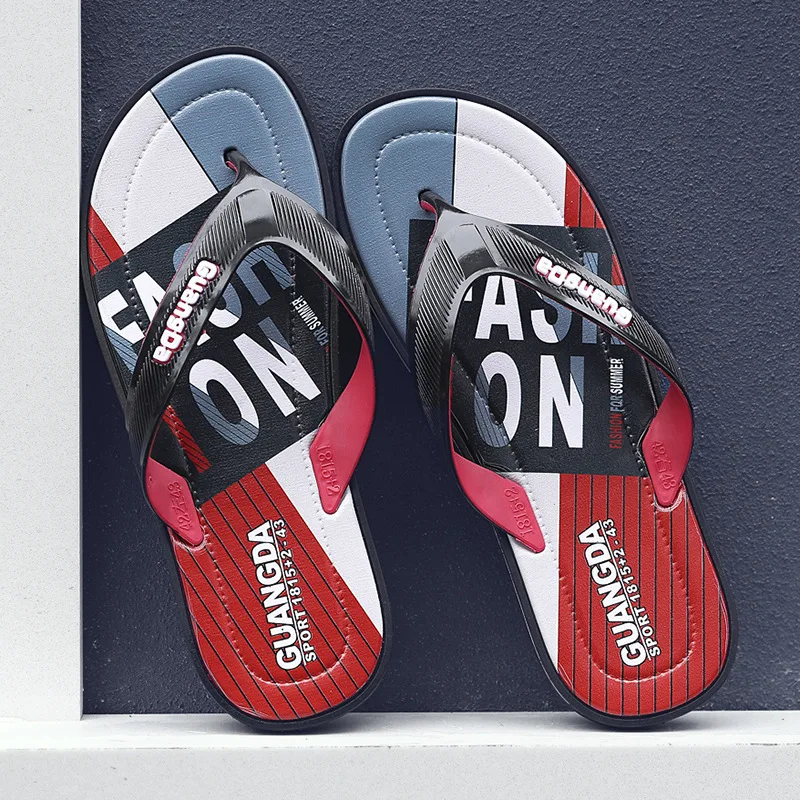 

2019 Summer New Style Flip-flops Split Toe Sandals Beach Anti-slip Rubber Flip-flops Upstream Sandals Men's
