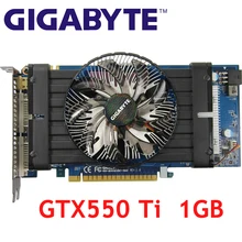 GIGABYTE, оригинальная видеокарта GTX550 Ti, 1 ГБ, 192Bit, GDDR5, видеокарты для nVIDIA Geforce GTX 550Ti, 1 г, HDMI DVI, используется GTX650 750
