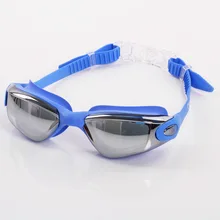 Стиль очки большая рамка плавательные очки Анти-туман Взрослые плавательные очки