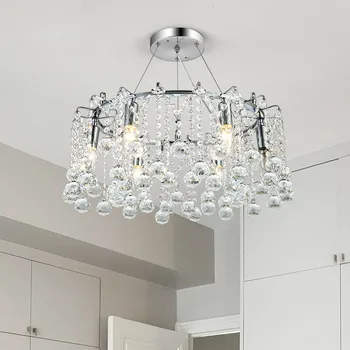 

Round restaurant light crystal Pendant Lights simple modern personality creative bar light lead restaurant light WF9181153