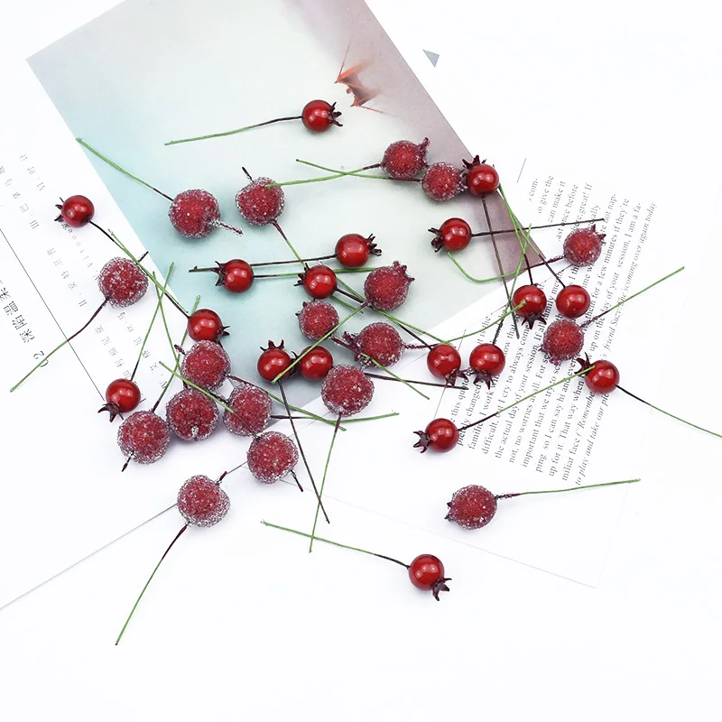 20 Pieces Artificial Fruit Diy Gifts Box Wedding Decorative Wreaths Bridal Accessories Christmas Decor for Home artificial fruits and vegetables